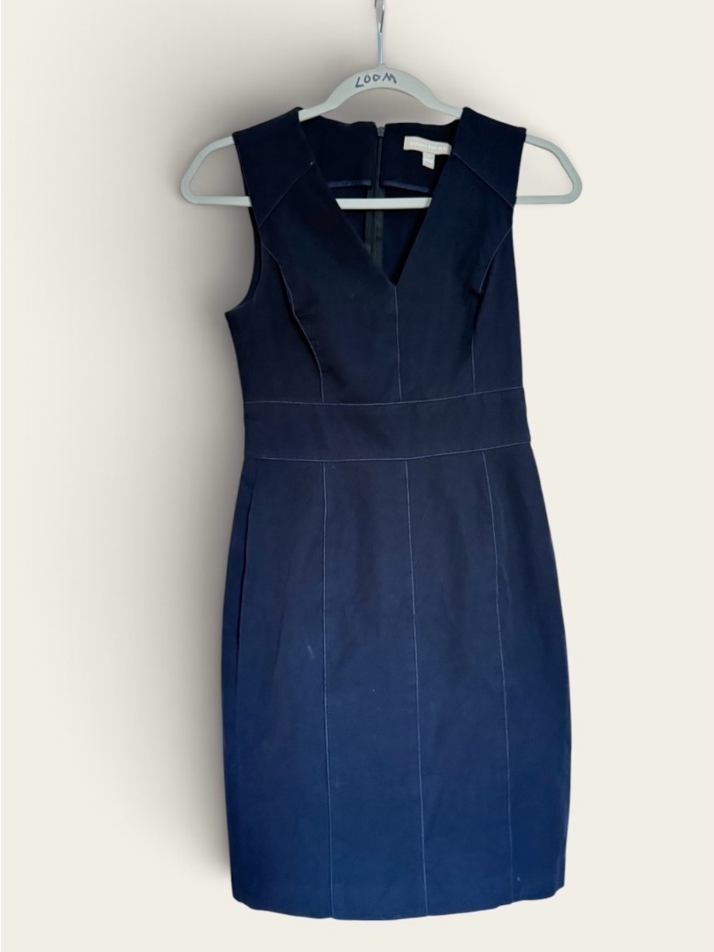 Banana Republic Navy Sheath Dress Size 4 Lined